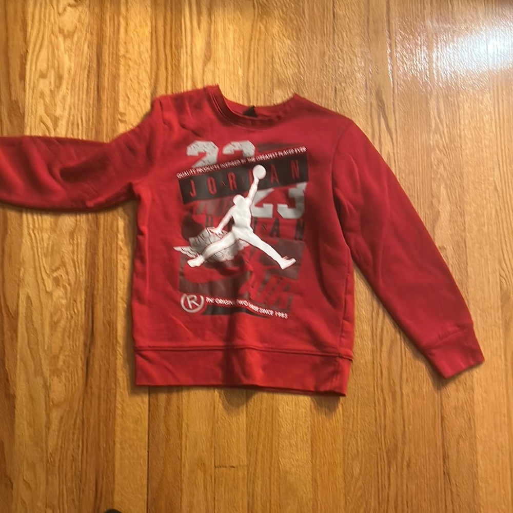 Jordan Red Graphic Sweatshirt